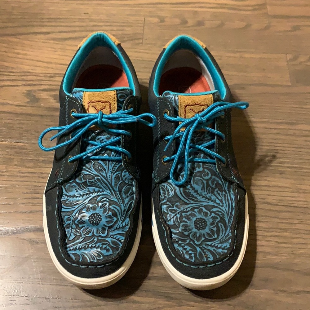 COPY - Twisted X Blue Jean and Turquoise Leather Shoes